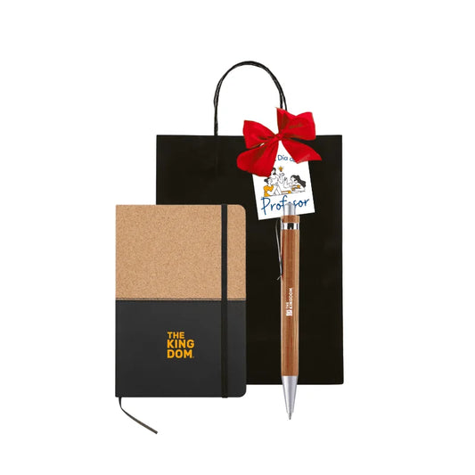 Regalo 2. Libreta y Bolígrafo cuerpo de bambú