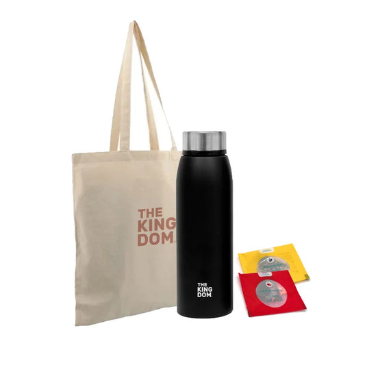 Privado: Botella Termica con logo, 2 Sachet de te adagios y Bolsa con logo