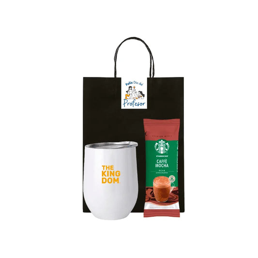 Regalo 4. Vaso de Acero y Sachet Café Starbucks