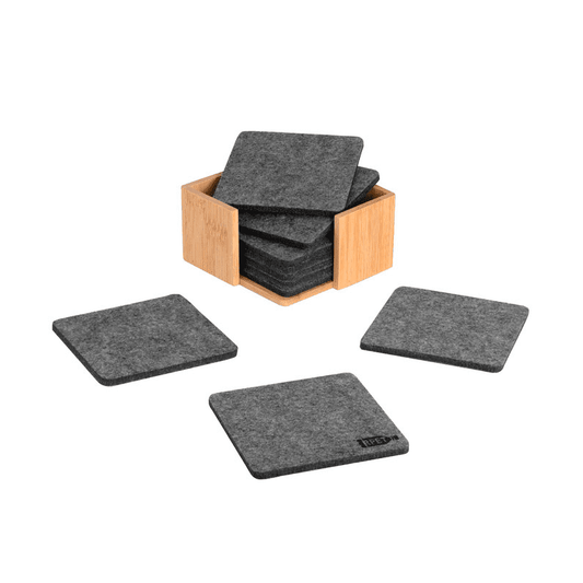 Set Posavasos en caja de madera