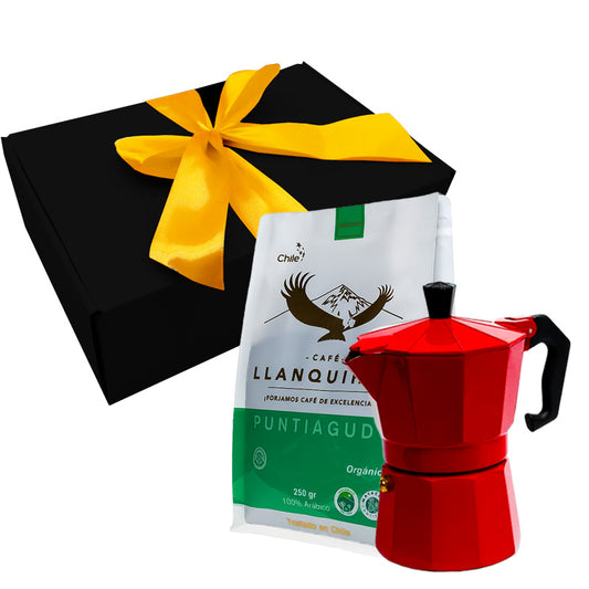 Cafetera Italiana + Café Orgánico