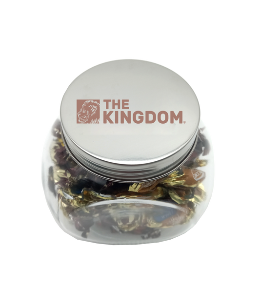 Frasco reutilizable + dulces de café