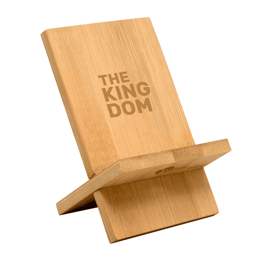 Soporte celular bambú